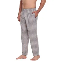 FTX Men's Striped Woven Polycotton Track Pants - Grey-thumb1