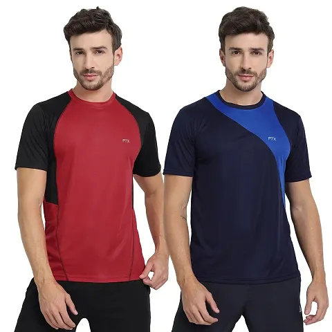 FTX Men's Dri-Fit Round Neck T-Shirt Combo - Pack of 2 (710)