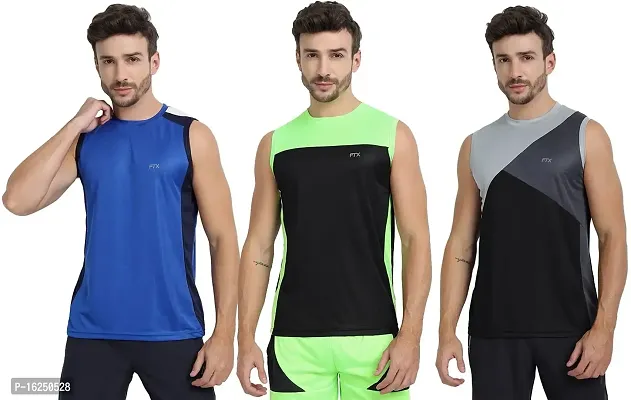 FTX Men's Dri-Fit Round Neck T-Shirt - 709-PO3