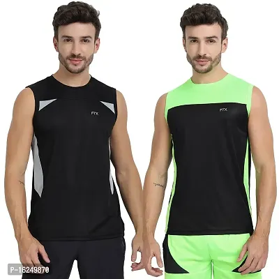 FTX Men's Dri-Fit Round Neck T-Shirt - 709-PO2