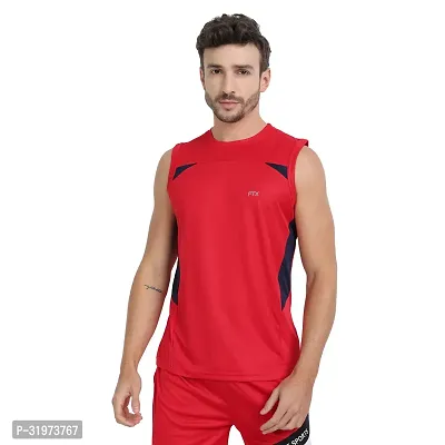 Stylish Multicoloured Polyester Colourblocked Gym Vest For Men Pack Of 3-thumb5