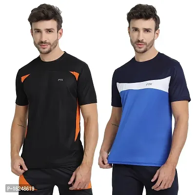 FTX Men's Dri-Fit Round Neck T-Shirt Combo - Pack of 2 (710)