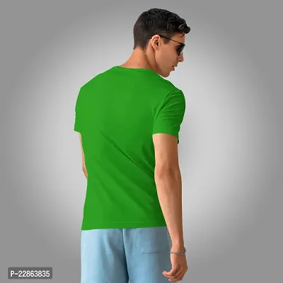 Stylish Green Polyester Tees For Men-thumb2