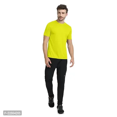 Stylish Golden Polyester Tees For Men-thumb3