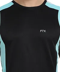 FTX Men's Dri-Fit Round Neck T-Shirt - Black, Lemon Yellow, Navy Blue (709_4-709_5-709_10)-thumb2