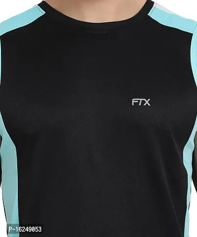 FTX Men's Dri-Fit Round Neck T-Shirt - Black, Lemon Yellow, Navy Blue (709_4-709_5-709_10)-thumb3
