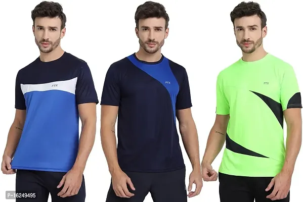 FTX Men's Dri-Fit Round Neck T-Shirt Combo - Pack of 3 (710)