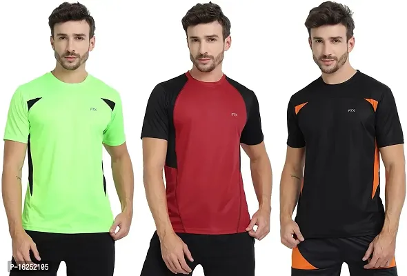 FTX Men's Dri-Fit Round Neck T-Shirt Combo - Pack of 3 (710)