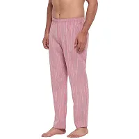 FTX Men's Striped Woven Polycotton Track Pants - Pink-thumb1