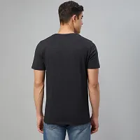 Stylish Black Cotton Tees For Men-thumb1