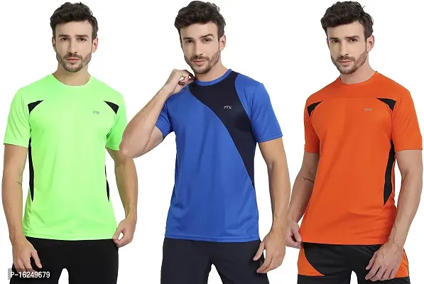 FTX Men's Dri-Fit Round Neck T-Shirt Combo - Pack of 3 (710)