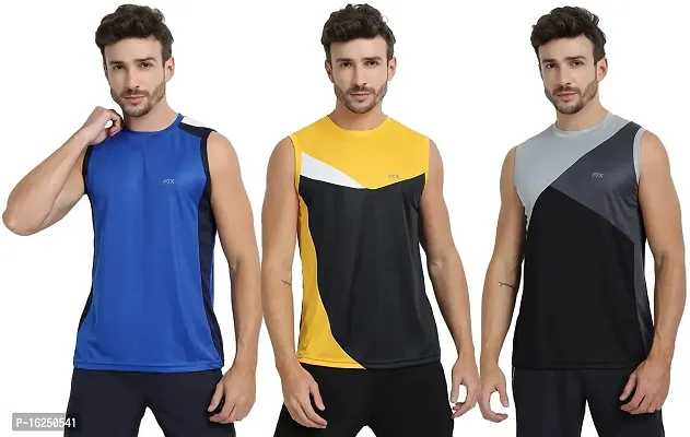 FTX Men's Dri-Fit Round Neck T-Shirt - 709-PO3