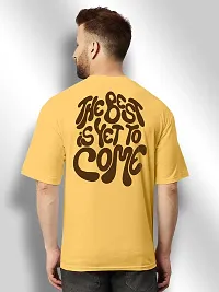 FTX Men Round Neck Oversized Yellow Tshirt-thumb1