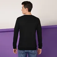 FTX Men Round Neck TRUST NOBODY Printed Full sleeves Black Sweatshirt-thumb1