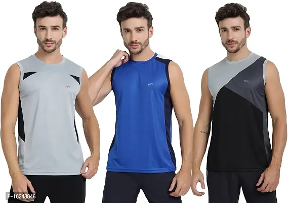 FTX Men's Dri-Fit Round Neck T-Shirt - 709-PO3