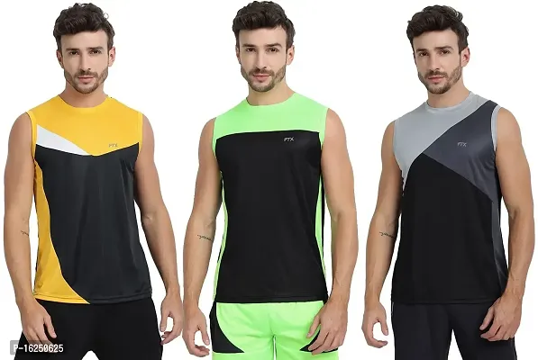 FTX Men's Dri-Fit Round Neck T-Shirt - 709-PO3