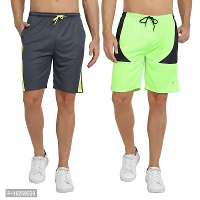 FTX Men's Micro Dri-Fit Knitted Shorts Combo - Pack of 2 (704)