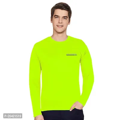 FTX Men Round Neck Full Sleeve Green Tshirt