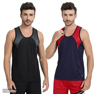 FTX Men's Round Neck Polyester Vest (Pack of 2)