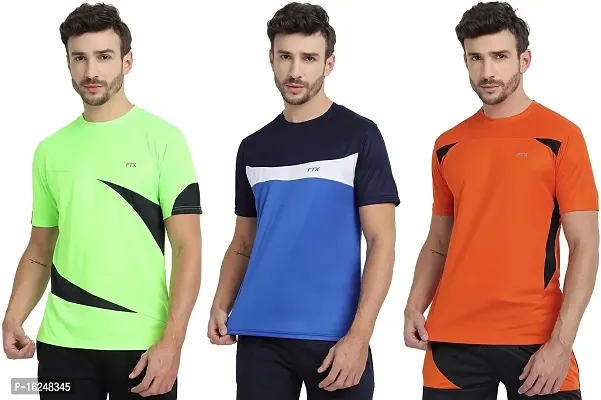 FTX Men's Dri-Fit Round Neck T-Shirt Combo - Pack of 3 (710)-thumb0