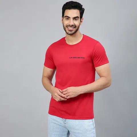 Classic Cotton Blend Rich Round Neck Half Sleeve T-Shirt For Men