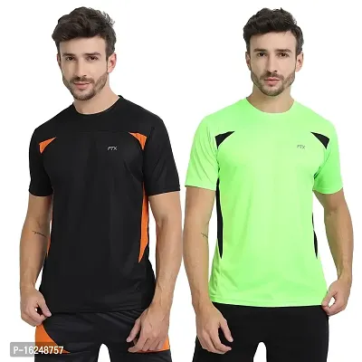 FTX Men's Dri-Fit Round Neck T-Shirt Combo - Pack of 2 (710)