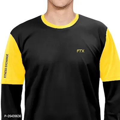 FTX Men Round Neck Full Sleeve Black Tshirt-thumb3