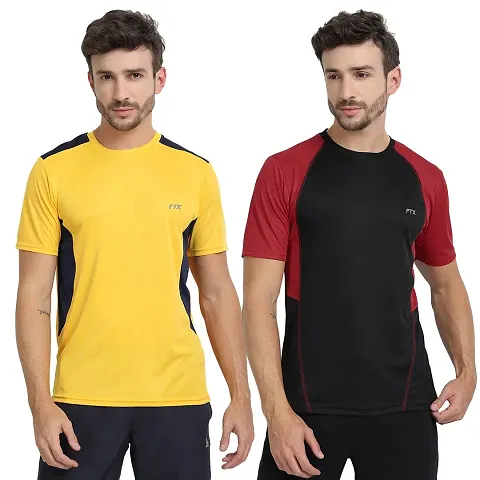 FTX Men's Dri-Fit Round Neck T-Shirt Combo - Pack of 2 (710)