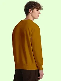 FTX Men Round Neck Printed Yellow Sweatshirt-thumb1