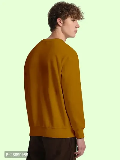 FTX Men Round Neck Printed Yellow Sweatshirt-thumb2