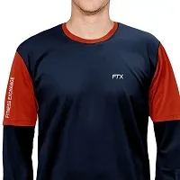 FTX Men Round Neck Full Sleeve Navy Tshirt-thumb2