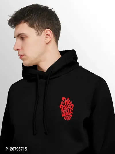 FTX Men Printed Full Sleeve Black Hoodie-thumb3