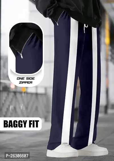 FTX Men Cut  Sew Baggy Fit Navy Track Pant-thumb0