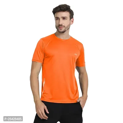 Elegant Polyester Solid Round Neck Tees For Men- Pack of 8-thumb5