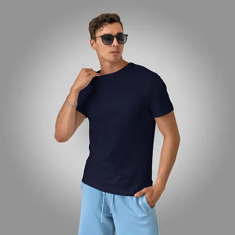 More & More Unisex-Adult Regular Fit Cotton Solid Tshirt