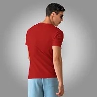 Stylish Red Polyester Tees For Men-thumb1