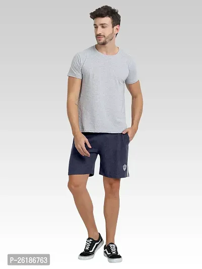 FTX Men Solid Blue Short-thumb5