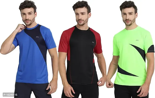 FTX Men's Dri-Fit Round Neck T-Shirt Combo - Pack of 3 (710)