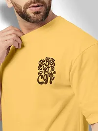 FTX Men Round Neck Oversized Yellow Tshirt-thumb2