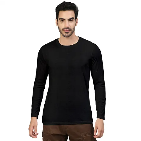 Classy FTX Men Solid Round Neck Full Sleeves T-Shirt