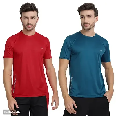 FTX Men's Dri-Fit Round Neck T-Shirt Combo - Pack of 2 (723)