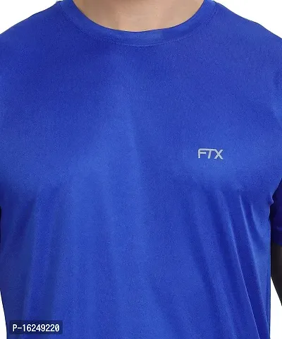 FTX Men's Dri-Fit Round Neck T-Shirt Combo - Pack of 2 (Royal Blue, Steel Grey - 723_1-723_8)-thumb2