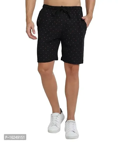 FTX Men's Printed Single Jersey Knitted Shorts Combo - Pack of 2-thumb5