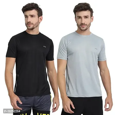 FTX Men's Dri-Fit Round Neck T-Shirt Combo - Pack of 2 (723)