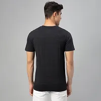 Stylish Black Cotton Tees For Men-thumb1