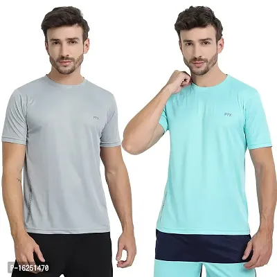 FTX Men's Dri-Fit Round Neck T-Shirt Combo - Pack of 2 (723)-thumb0