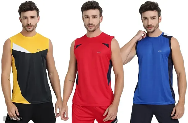 FTX Men's Dri-Fit Round Neck T-Shirt - 709-PO3