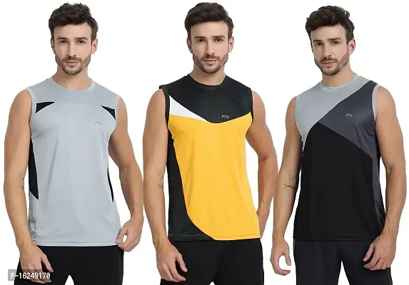 FTX Men's Dri-Fit Round Neck T-Shirt - 709-PO3