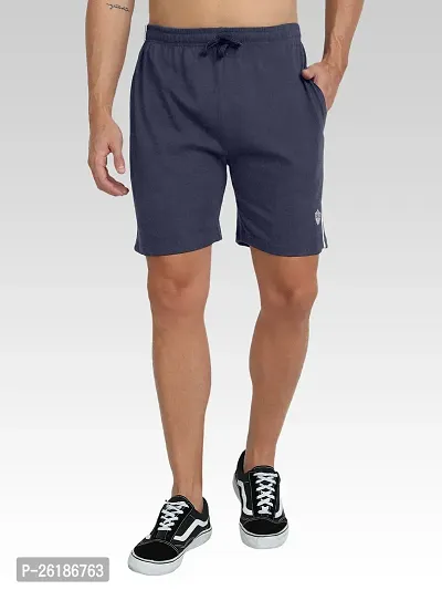 FTX Men Solid Blue Short