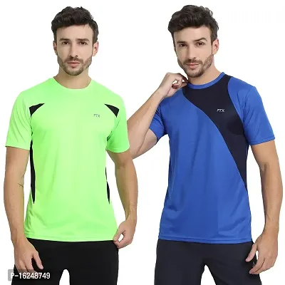 FTX Men's Dri-Fit Round Neck T-Shirt Combo - Pack of 2 (710)